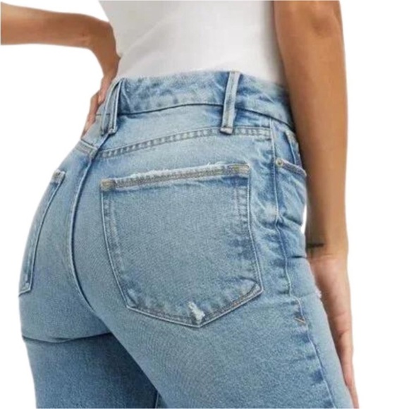 Good American Good Classic Slim Bootcut Jeans Womens Sz 26 - Picture 3 of 11